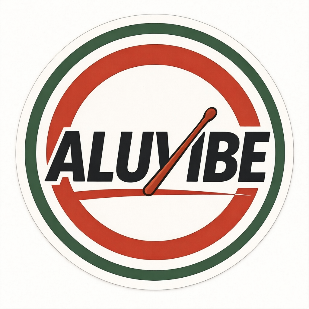 AluVibe logo - handmade snare drums